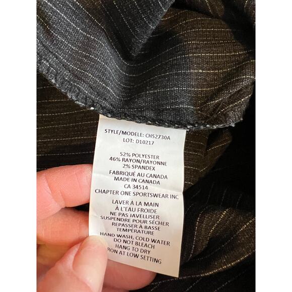 Jules & Leopold gray pinstripe work pants 16W - Picture 7 of 7